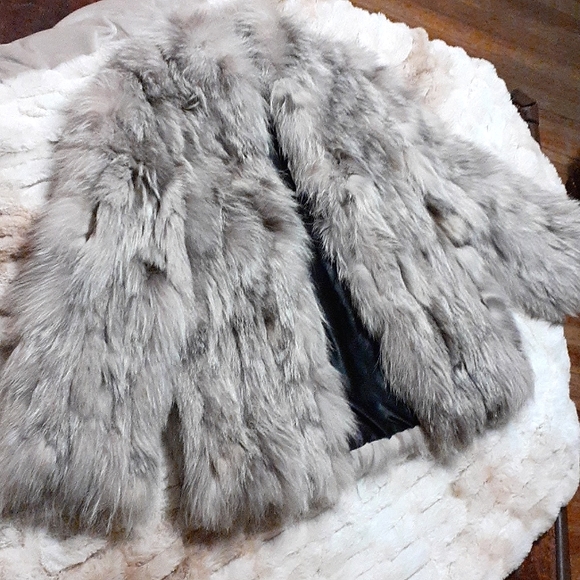 PD Furs Jackets & Blazers - Vintage,Rare,PD Furs Women's Fur Light Gray Coat